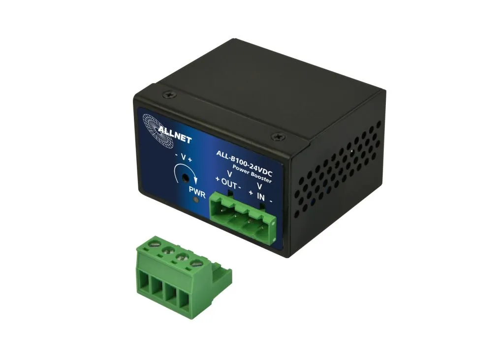 ALLNET Power-Booster 24VDC to 48~55VDC max. 95W HUT/DIN-Mounting ALL-B100-24VDC – Bild 3