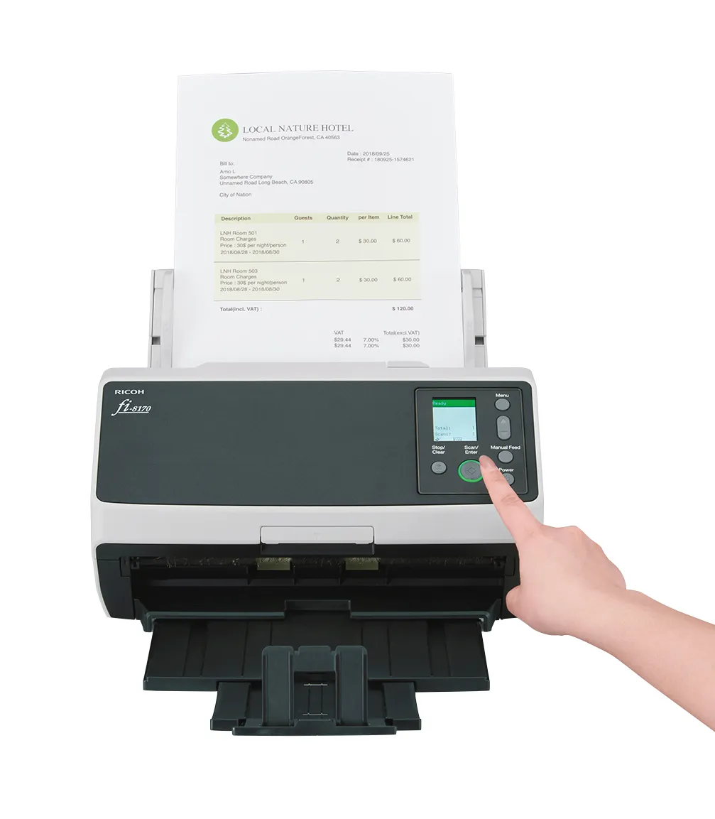 Ricoh fi-8170 ADF + Scanner mit manueller Zuführung 600 x 600 DPI A4 Schwarz, Grau – Bild 4