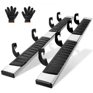 VEVOR 6 Zoll Trittbretter kompatibel mit 2007–2018 Chevy Silverado/GMC Sierra 1500 Crew Cab/2019 2500HD 3500HD 1500 LD, 201 Edelstahl-Seitentrittbretter, Tragkraft 227 kg, 2-teilig VEVOR 6 Zoll Trittbretter kompatibel mit 2007–2018 Chevy Silverado/GMC Sierra 1500 Crew Cab/2019 2500HD 3500HD 1500 LD, 201 Edelstahl-Seitentrittbretter, Tragkraft 227 kg, 2-teilig