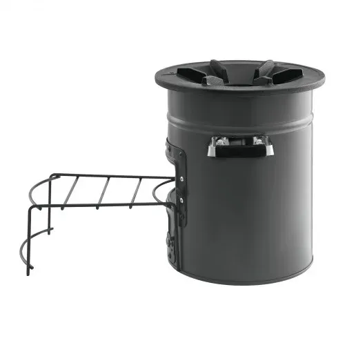 VEVOR Raketenofen, BBQ Rakete Holzofen mit Tragetasche, SPCC-Stahl, Doppeltür, zum Verbrennen von Zweigen, Stöcken oder Holzkohle zum Outdoor Kochen, Camping Outdoor-Campingkocher, Campinggrill – Bild 9
