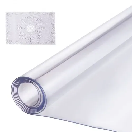 VEVOR Kunststoff-Tischdecke, 137,2 x 137,2 cm, 1,5 mm dick, transparenter Tischschutz, quadratische PVC-Schreibtischunterlage, wasserdichte und leicht zu reinigende Schreibtischunterlage, Tischdecke, für Büro, Kommode, Esszimmertisch, Nachttisch VEVOR Kunststoff-Tischdecke, 137,2 x 137,2 cm, 1,5 mm dick, transparenter Tischschutz, quadratische PVC-Schreibtischunterlage, wasserdichte und leicht zu reinigende Schreibtischunterlage, Tischdecke, für Büro, Kommode, Esszimmertisch, Nachttisch
