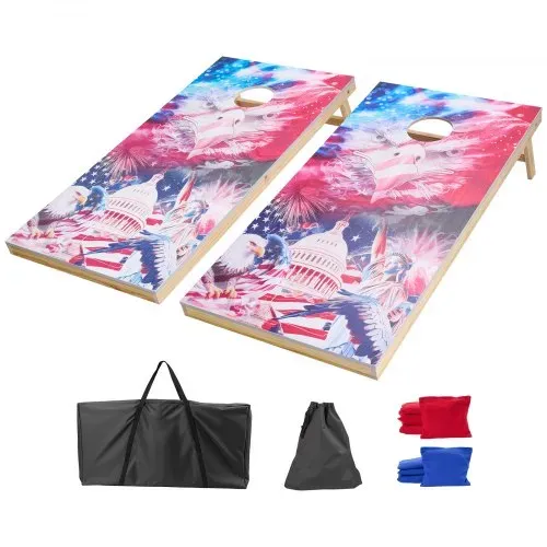 VEVOR Cornhole Spiel Set (1255 x 600 x 302 mm) Cornhole-Spielbretter, tragbares Wurfbrett aus Massivholz, Cornhole-Spiel für Erwachsene, inkl. 8 Sitzsäcken & Tragetasche, für Garten Hinterhof VEVOR Cornhole Spiel Set (1255 x 600 x 302 mm) Cornhole-Spielbretter, tragbares Wurfbrett aus Massivholz, Cornhole-Spiel für Erwachsene, inkl. 8 Sitzsäcken & Tragetasche, für Garten Hinterhof