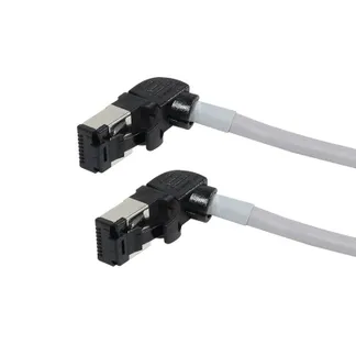 Patchkabel RJ45, CAT6A 500Mhz, 2m, grau, S/FTP, slimline rund d=4,5mm, TPE/LSZH(Superflex), AWG28, mit CAT7 Rohk., drehbarer Stecker, Synergy21 Patchkabel RJ45, CAT6A 500Mhz, 2m, grau, S/FTP, slimline rund d=4,5mm, TPE/LSZH(Superflex), AWG28, mit CAT7 Rohk., drehbarer Stecker, Synergy21