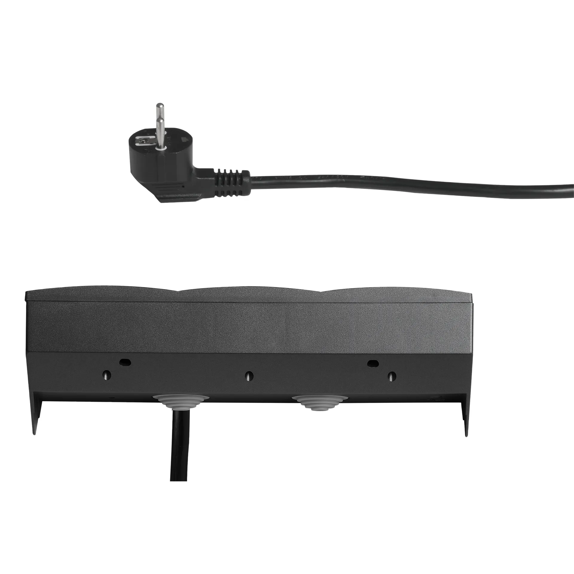 Steckdosenblock McPower ''Flair'' 250V~/16A, anthrazit, 3-fach, 2m Kabel+ Stecker – Bild 4