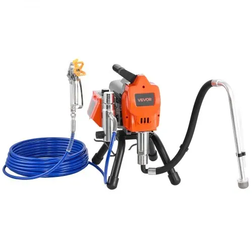 VEVOR Airless-Farbspritzgerät Sprühgerät 1500 W 3300 psi, 2,65 L/min Farbsprühsystem mit Reinigungsbürste & Schlauch & Verlängerungsstange & Düsen, Farbsprühgerät für Wohnungen, Gebäude – Bild 10
