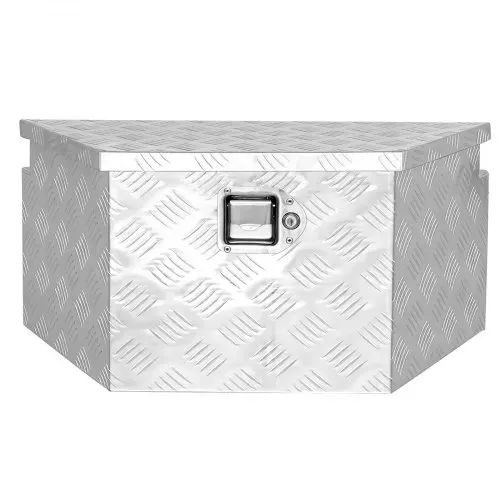 VEVOR Deichselbox Truckbox 1660 x 330 x 305 mm aus Aluminium, 50 kg Belastbare Werkzeugaufbewahrungsbox mit Schloss & Schlüsseln, Anhängerbox für Pickup-Ladeflächen RV SUVs Geländewagen, Silber – Bild 10