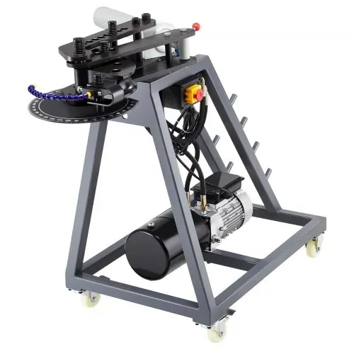 VEVOR Elektrische Rohrbiegemaschine, 750 W Rohrbieger mit 6 L Hydraulikzylinder, Rohrbiegegerät mit Rollen, 3 Matrizen & 180° max. Biegewinkel, geeignet für Rohre von 25,4 mm, 38,1 mm 44,45 mm – Bild 9