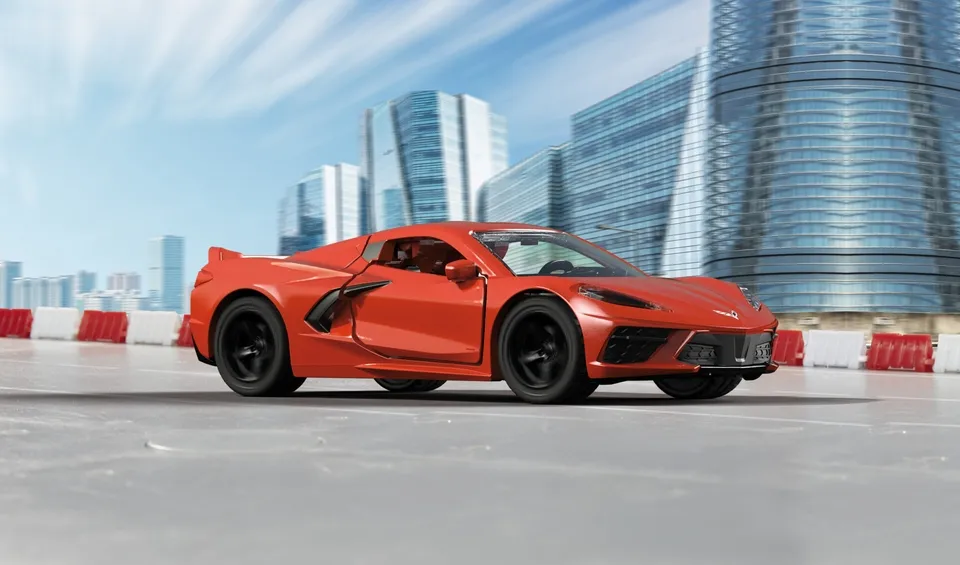Siku Chevrolet Corvette Stingray Sportwagen-Modell Vormontiert 1:50 – Bild 5
