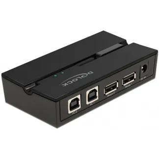Delock USB 2.0 Switch f. 2 PC an 2Geräte, USB-Switch Delock USB 2.0 Switch f. 2 PC an 2Geräte, USB-Switch