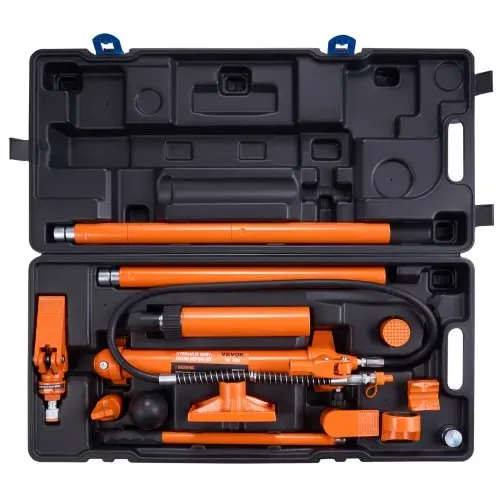 VEVOR Hydraulischer Wagenheber Luftpumpe 10 t, Lufthydraulischer Heber 135 mm Hub Rot, inkl. 100 / 195 / 300 / 500 mm Verlängerungsstange, Elektrostatisches Pulversprühen Autoreparatur – Bild 8