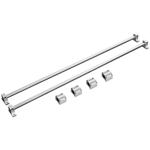 VEVOR Linearführungsschienen-Set, SFC20 1000 mm, 2 Stück 1000 mm SFC20-Führungsschienen, 4 Stück SC20-Gleitblöcke, 4 Stück Schienenstützen, Linearschienen und Lagersatz für automatisierte Ma – Bild 9