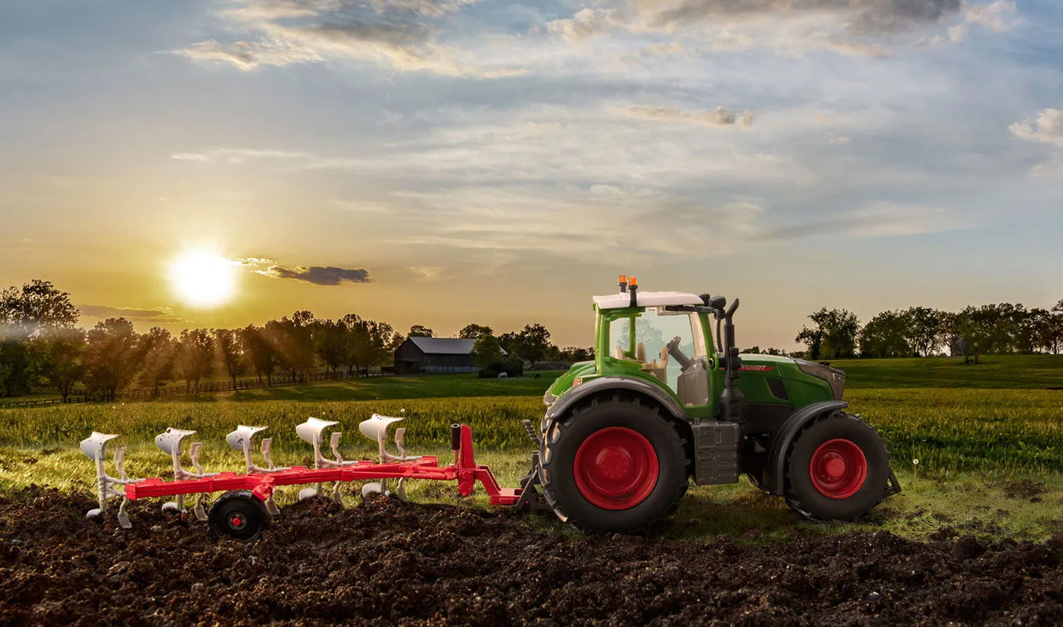 Siku Full reversible plough Pflug Vormontiert 1:32 – Bild 5
