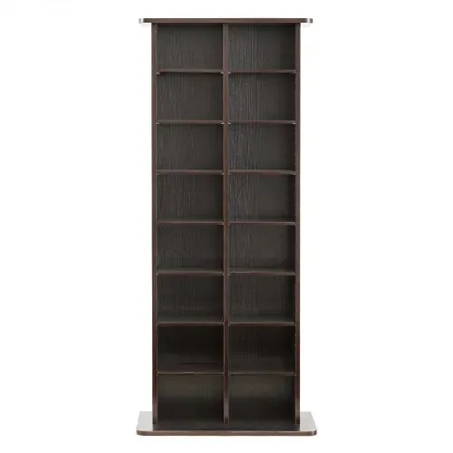 VEVOR Medienregal, 8-lagiges CD-Regal, 559x222x1295 mm, Multimedia-Aufbewahrung für CDs, DVDs, Bücher & Spiele, Raumteiler Schrank mit 16 Fächern für Wohnzimmer, Homeoffice, Aufnahmeraum – Bild 9