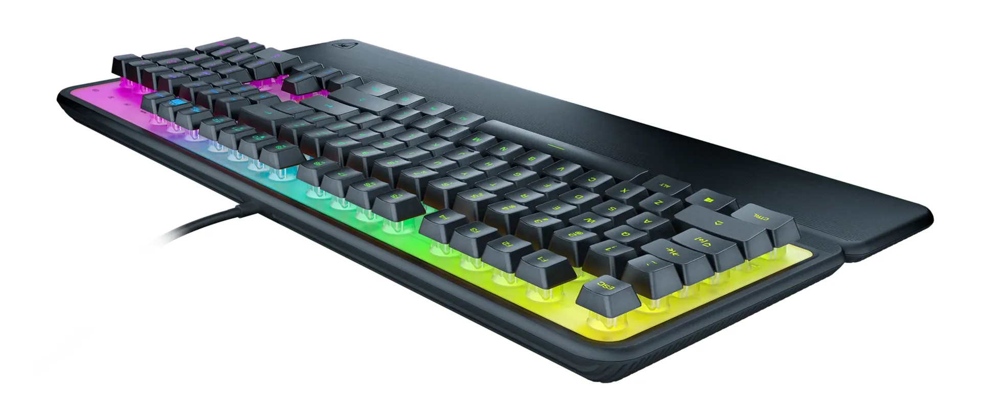 Turtle Beach Magma - Membrane RGB Gaming Keyboard mit Membrantasten, Advanced Anti-Ghosting, Easy-Shift Technologie, RGB-Beleuchtung, abnehmbare Handballenauflage – Bild 2
