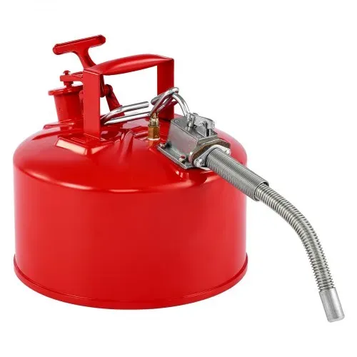 VEVOR Sicherheitskanister, 9,5 L, Typ II, Sicherheitsbehälter mit Flammensperre, selbstschließendem Deckel und flexiblem Metallausguss, Lagerbehälter zur
Aufbewahrung für brennbare Stoffe, Rot – Bild 8