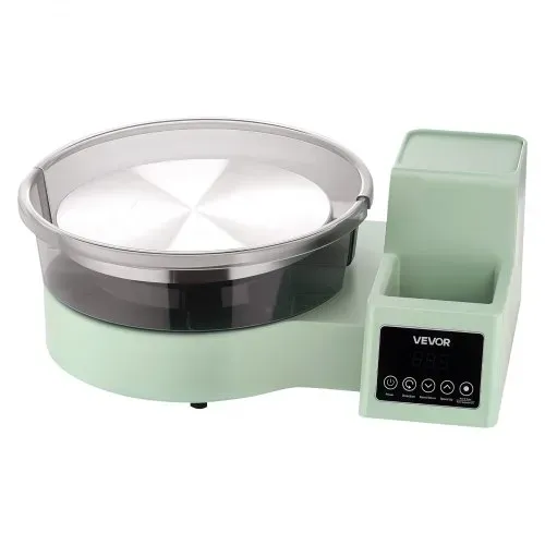 VEVOR Töpferscheibe Elektrisch 450 W, Töpferdrehmaschine 28 cm Drehteller (Aluminium), Töpfermaschine mit Fußpedal & 30–300 U/min Einstellbarer Drehzahl & PP-Gehäuse, für Anfänger DIY-Tonkunst, Grün – Bild 8