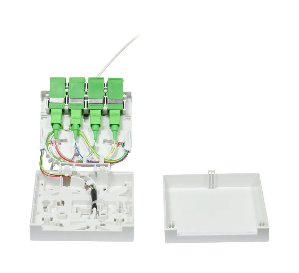 LWL-FTTH Compact Box vorkonfektioniert, 4xSC/APC -> open End, 20m, 9/125u, G.657.A2, 4-Faser, OD=2,2mm, Synergy 21 – Bild 7