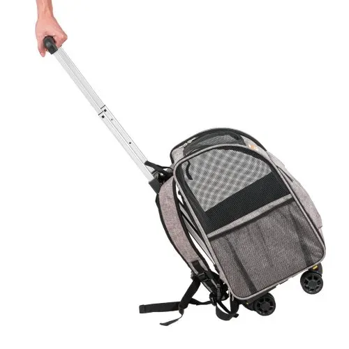 VEVOR Hundetrolley Faltbarer Hunderucksack Max.8,1kg Tragfähigkeit Transporttasche aus 600D Oxford-Stoff Hundewagen mit 5 Aufbewahrungstaschen Haustier Trolley Ideal für Autoreisen oder Ausflüge – Bild 10