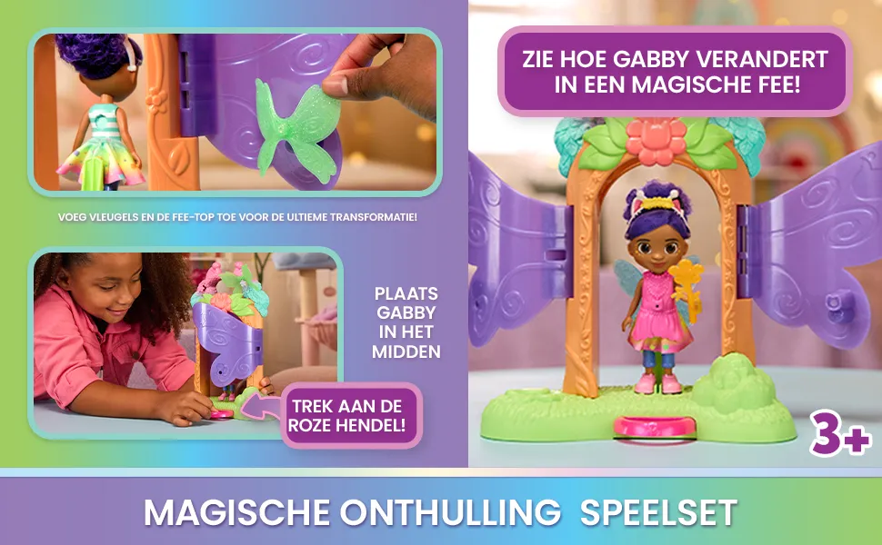 Gabby's Dollhouse - Fairylandia - Magisches Feen-Verwandlung Spielset für Kinder ab 3 Jahren – Bild 5