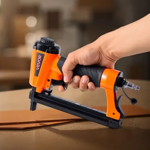 VEVOR Druckluftnagler, T50 Druckluft Tacker für 10,8 mm Krone, 4 -16 mm lange Klammern, 70 - 110 PSI Klammergerät für Holzbearbeitung, Polsterung, Stoff, Handwerk, DIY-Projekte – Bild 7