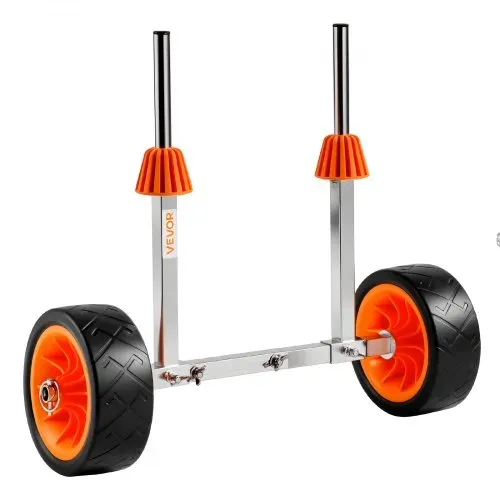 VEVOR Kajakwagen, 113 kg, Kanuwagen mit 19,1 cm Vollgummireifen & 4 m Spanngurt, Bootswagen zum Transportieren von Kajaks, Kanus, Paddleboards, Jon-Booten, Wassersportgeräte, 560x190x485 mm – Bild 8