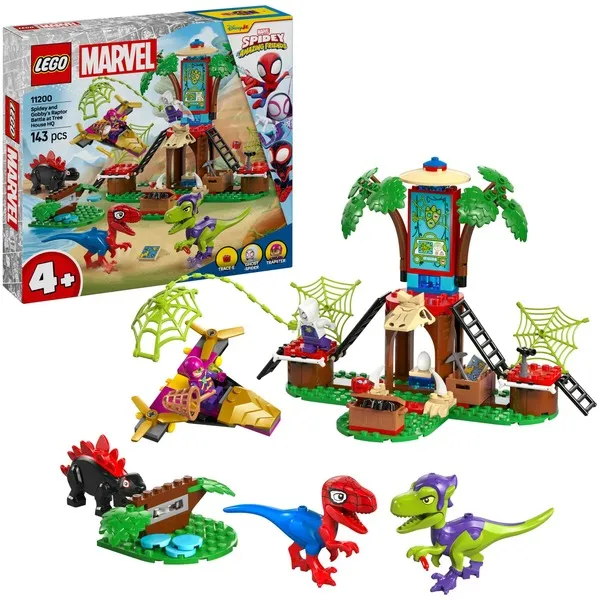 11200 Marvel Spidey und seine Super-Freunde Showdown am Baumhaus: Spidey-Rex vs. Gobby-Raptor, Konstruktionsspielzeug 11200 Marvel Spidey und seine Super-Freunde Showdown am Baumhaus: Spidey-Rex vs. Gobby-Raptor, Konstruktionsspielzeug