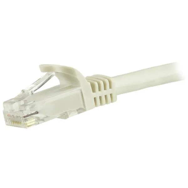 StarTech.com 3m Cat6 UTP RJ45 Gigabit Patchkabel Snagless - Cat 6 Netzwerkkabel - Weiß – Bild 2