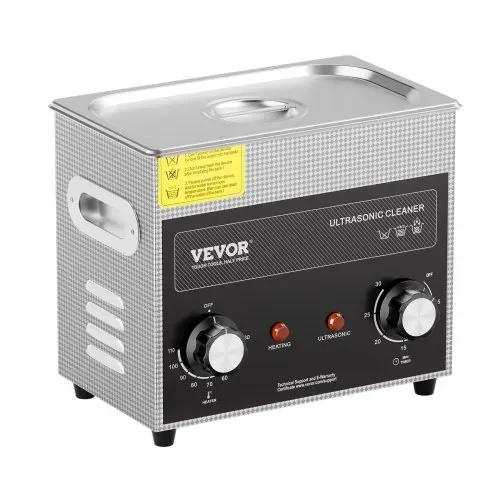 VEVOR 3L Ultraschallreiniger mit Heiztimer und Korb professionelle digitale Schallkavitationsmaschine, 120 W Reinigungsmaschine für Uhreninstrumente Brillen Münzen Metallteile Werkzeuge Silber – Bild 9