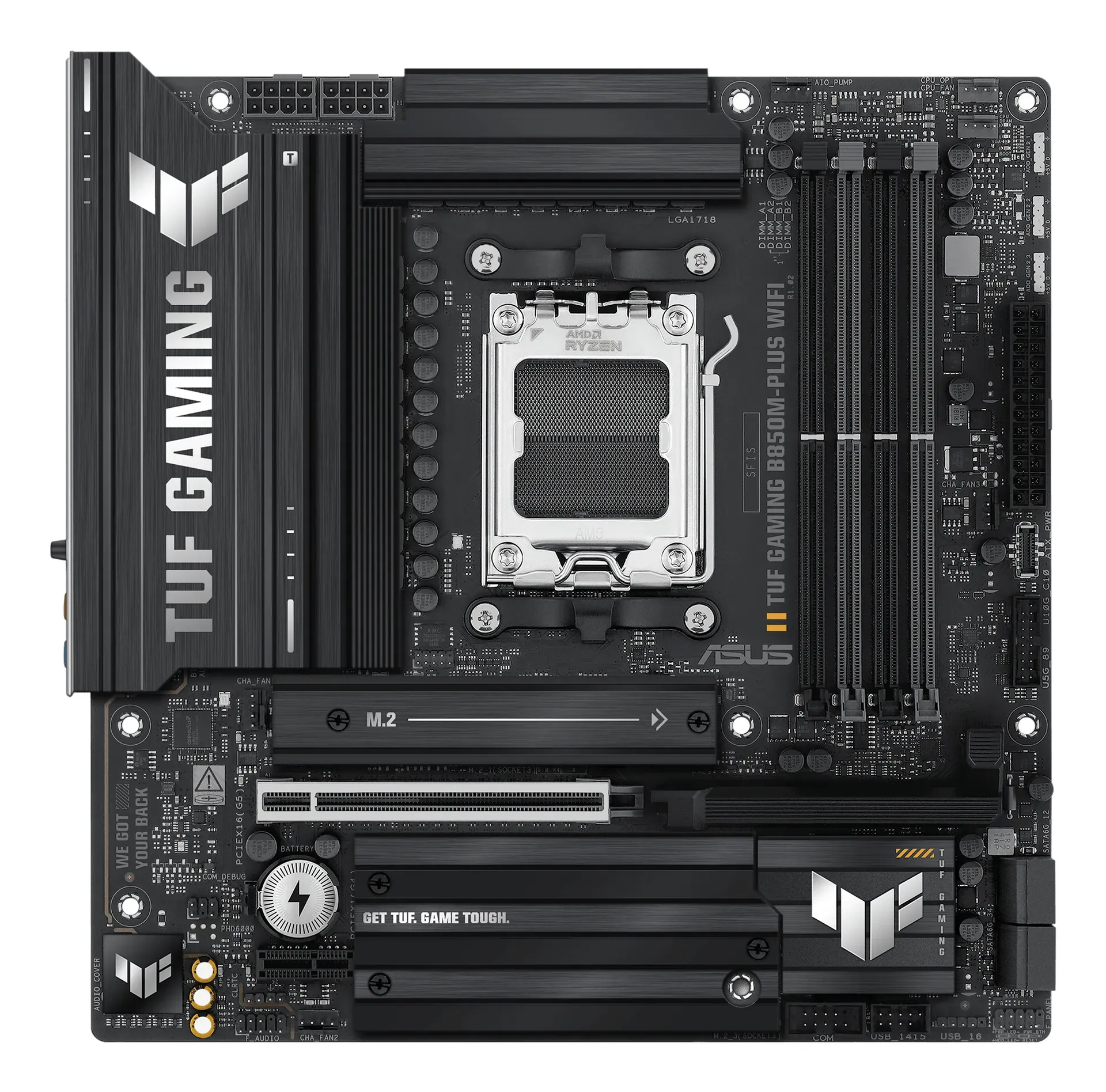 ASUS TUF GAMING B850M-PLUS WIFI AMD B850 Sockel AM5 micro ATX – Bild 3