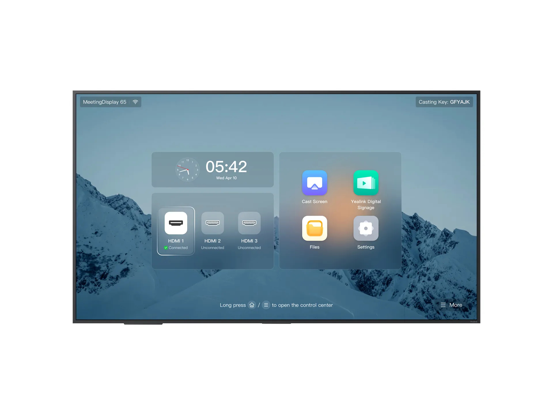 Yealink MSFT – Meeting Display MD65 Yealink MSFT – Meeting Display MD65