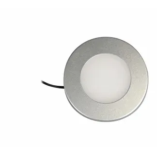 Synergy 21 Downlight Round / 3000K Silber / 12V / 76Ø x 10mm Möbelleuchte mit AMP Stecker Synergy 21 Downlight Round / 3000K Silber / 12V / 76Ø x 10mm Möbelleuchte mit AMP Stecker