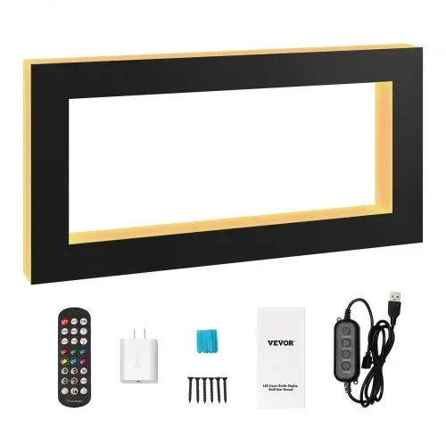 VEVOR Barregal Weinregal, LED-beleuchtetes Hausbarregal mit RF-Fernbedienung und App-Steuerung, 2 stufiges Getränkebeleuchtungsregal aus Acryl, 1210 x 600 x 114 mm Weinflaschenständer, quadratisch – Bild 8