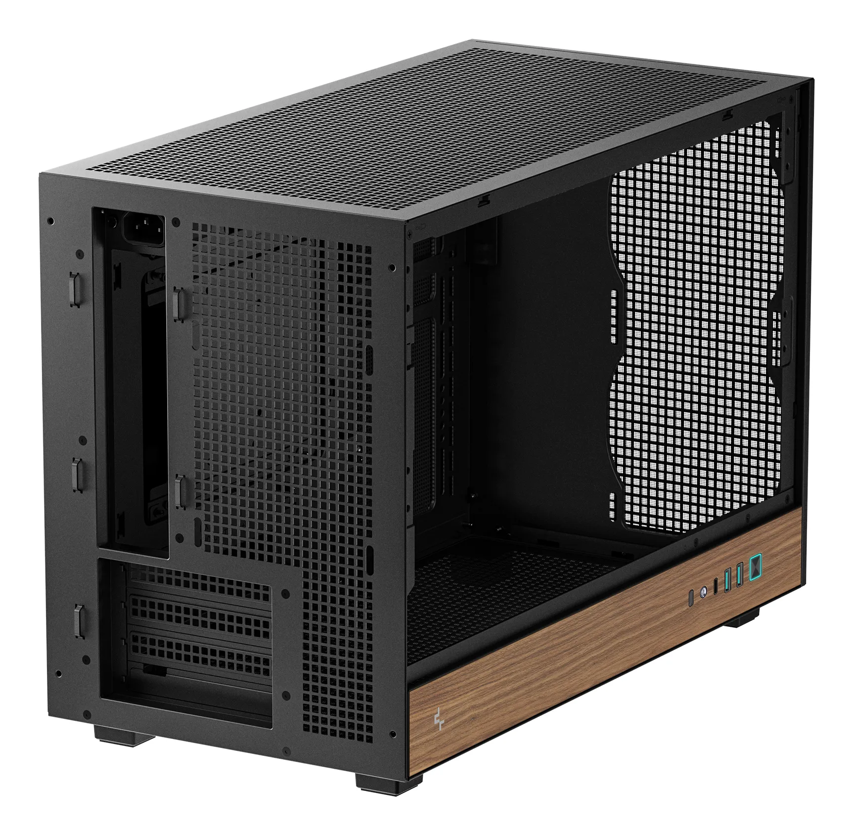 DeepCool CH260 WOOD Micro Tower Schwarz, Holz – Bild 7