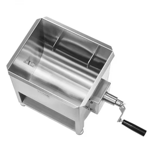 VEVOR manueller Fleischmischer Fleischverarbeitungsgerät (maximales Mischen von 13,6 kg Fleisch), Fleischmischer aus Edelstahl, Wurstmischer mit Untersetzungsgetriebe, Handmixer für Hackfleisch – Bild 10