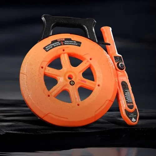 VEVOR Leitungsverstopfungsdetektor Rohrverstopfungsdetektor Rohrreinigunger ABS Gehäuse Rohrinspektion Ordungsgerät 30m Kabel Erkennungsentfernung für Nichtmetallische Rohre 0–40cm Metallrohre 0–15cm – Bild 7