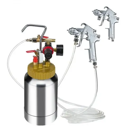 VEVOR Druckbehälter Farbbehälter Sprühfarbe Drucktopf 2 L Drucktank, 45 psi Lackierpistole Farbbehälter Φ 38,5 x 12,6 c Spray Paint Pressure Pot Tank Paint Container Farbspritzpistolen Lacken, Flecken – Bild 9