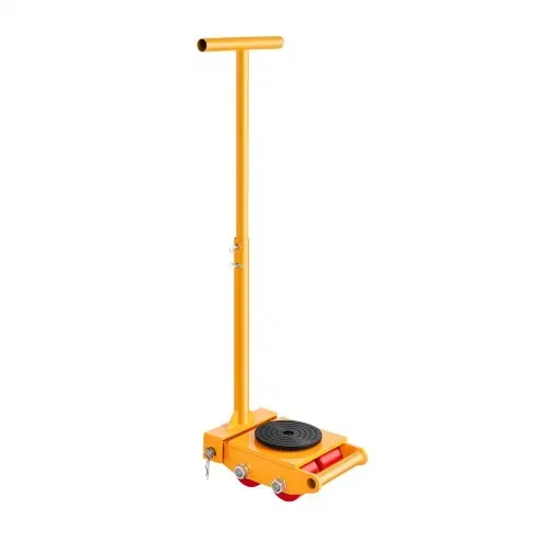 VEVOR Maschinenroller, 6T Möbelroller, 278 x 220 x 105 mm Möbelwagen, Maschinenroller mit 360° Drehkappe und PU-Richtungsrollen, Möbelwagen, Hochleistungs-Industrie-Bewegungsausrüstung, Gelb – Bild 10