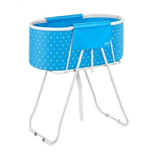 VEVOR Tragbare Hundebadewanne, erhöhte & zusammenklappbare, Haustierbadewanne mit Schnellentwässerung, Badewanne zum Waschen & Pflegen kleiner & mittelgroßer Hunde und Katzen, Hellblau – Bild 8