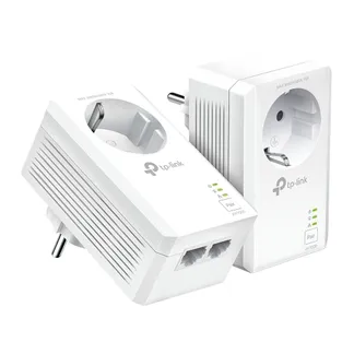 TP-Link AV1000 2-Port Gigabit Powerline Adapter mit Steckdose TP-Link AV1000 2-Port Gigabit Powerline Adapter mit Steckdose
