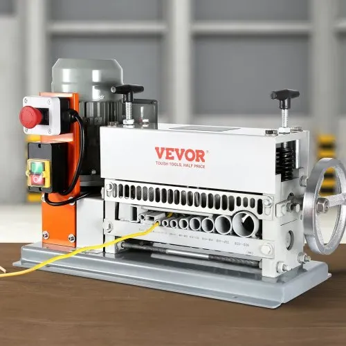 VEVOR Kabelabisoliermaschine Elektrisch 1,5-36mm Kabelschälmaschine 370W Abisoliermaschine 11 Abisolierkanäle Abisolierzange mit Kurbel 65-Mn-Federstahl Klinge Ideal zum Abisolieren von Kupferdraht – Bild 7