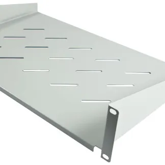 ALLNET 19″zbh. Fachboden, T300mm/2HE, Lichtgrau, Frontmontage, ALLNET 19″zbh. Fachboden, T300mm/2HE, Lichtgrau, Frontmontage,