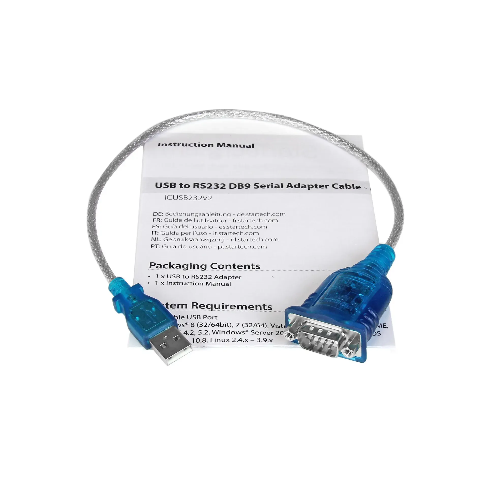 StarTech.com 1 Port USB auf Seriell RS232 Adapter - Prolific PL-2303 - USB auf DB9 Seriell Adapter Kabel - RS232 Seriell Konverter – Bild 6