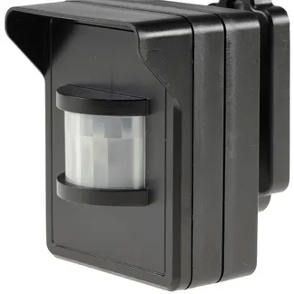 Funk-Bewegungsmelder für „Pilota Casa“ IP44, 90°/8m PIR, Aufputz, schwarz Funk-Bewegungsmelder für „Pilota Casa“ IP44, 90°/8m PIR, Aufputz, schwarz