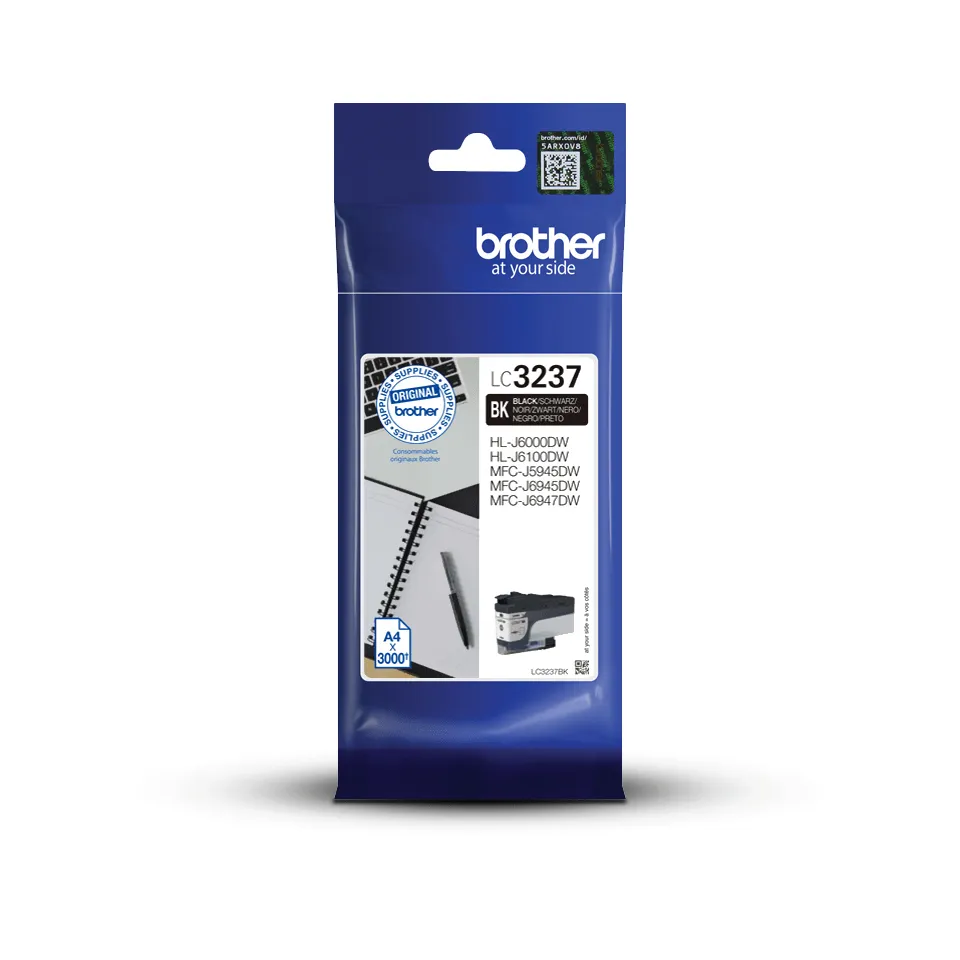 Brother LC3237BK Druckerpatrone 1 Stück(e) Original Standardertrag Schwarz Brother LC3237BK Druckerpatrone 1 Stück(e) Original Standardertrag Schwarz