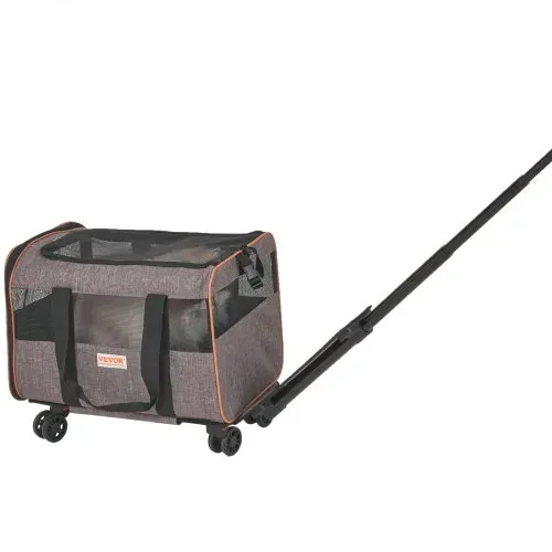VEVOR Hundetrolley Faltbarer Hunderucksack Max.9,9kg Tragfähigkeit Transporttasche aus 600D Oxford-Stoff Hundewagen mit 4 Rädern Haustier Trolley Hundereisetasche Ideal für Autoreisen oder Ausflüge – Bild 10
