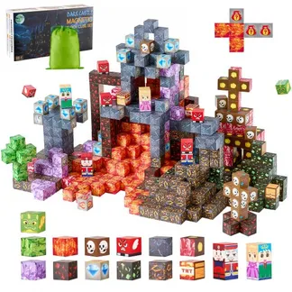 VEVOR Magnetische Bausteine, 100-teiliges Dark Castle-Set, Magnetblöcke, STEM Montessori-Spielzeug als Weihnachts- & Geburtstagsgeschenk, Konstruktions-Stapelspielzeug, ab 3 Jahren VEVOR Magnetische Bausteine, 100-teiliges Dark Castle-Set, Magnetblöcke, STEM Montessori-Spielzeug als Weihnachts- & Geburtstagsgeschenk, Konstruktions-Stapelspielzeug, ab 3 Jahren