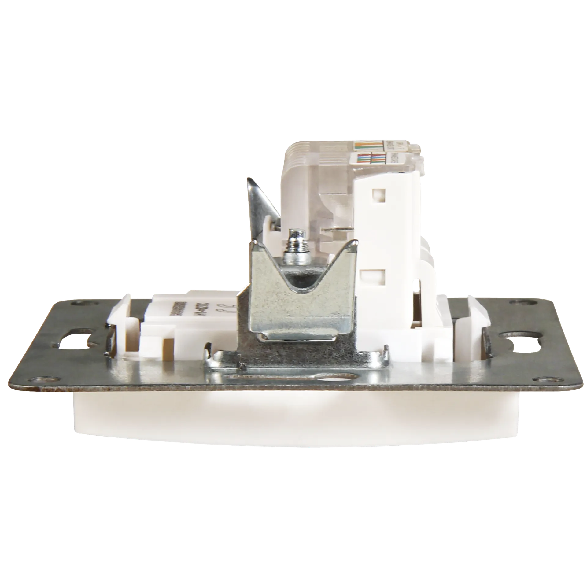 RJ45 + RJ11 Dose McPower ''Flair'' für ISDN, Cat, UP, weiß – Bild 3