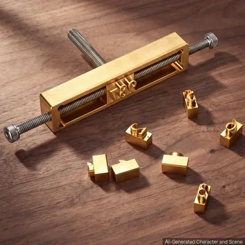VEVOR Heißpräge-Zahlen Messing-Prägewerkzeuge 10-tlg. Set Zahlenprägeform, Kompatibel mit VEVOR Stanzmaschine, 0 bis 9, T-Nut-Design, mit Rahmen Sechskantschlüssel Muttern Schrauben Halterung Pinzette – Bild 7