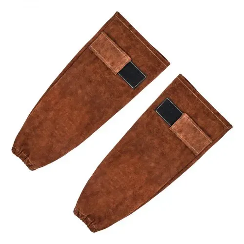 VEVOR Schweißerärmel, 457x95 mm, Schweißerstulpen, Schweißerschutzärmel aus Rindsleder zum Schutz der Arme, Schweißerarmschutz zum Schweißen, Schmieden, Holzarbeiten, Gartenarbeit – Bild 10