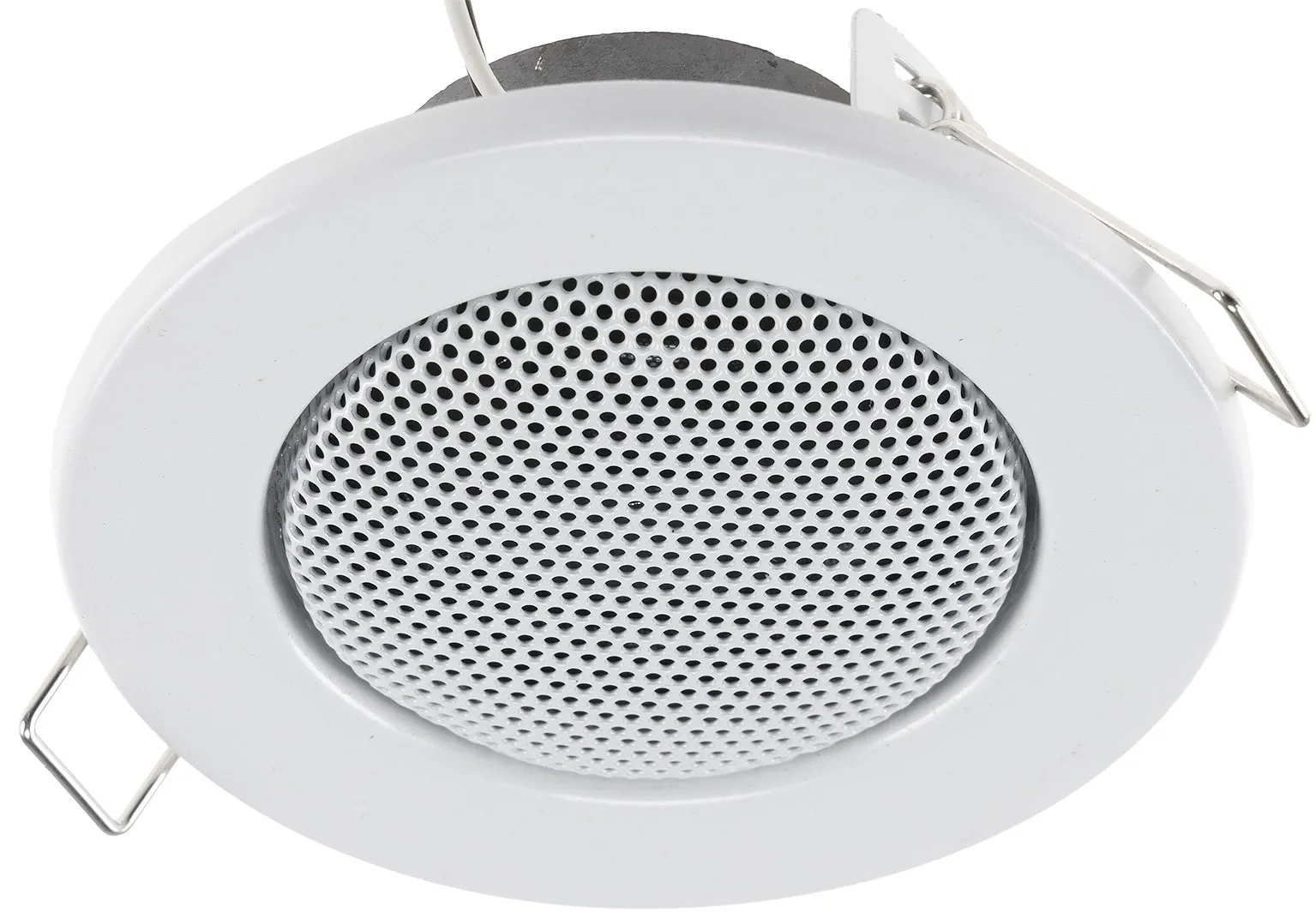 Decken-Einbaulautsprecher „CTE-8W“ Halogen-Look, 8cm Ø, 6cm Einbau, weiß Decken-Einbaulautsprecher „CTE-8W“ Halogen-Look, 8cm Ø, 6cm Einbau, weiß